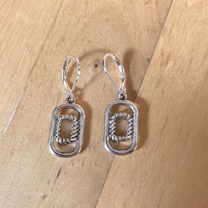 Silver plated earrings NWOT